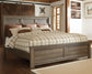 Juararo King Panel Bed with Mirrored Dresser