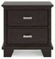 Covetown King Panel Bed with Mirrored Dresser, Chest and Nightstand