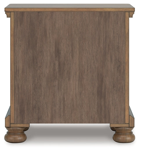 Feddinger Queen Panel Bed with Mirrored Dresser, Chest and Nightstand