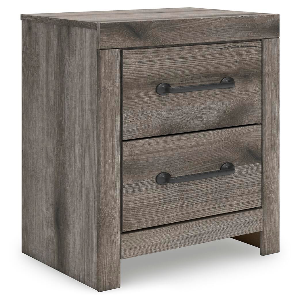 Graystorm King Panel Bed, Dresser, Mirror and Nightstand