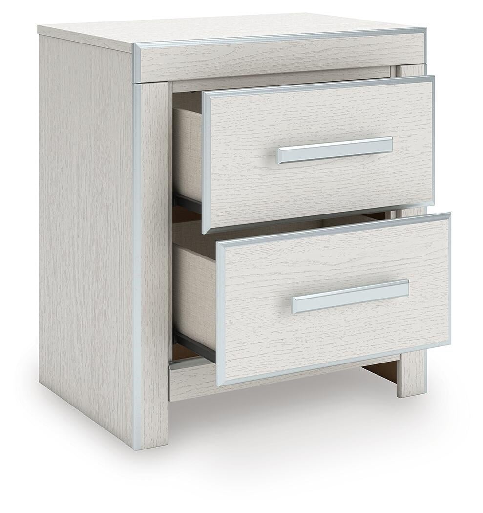 Zuraleus King Upholstered Panel Bed, Dresser, Mirror and Nightstand