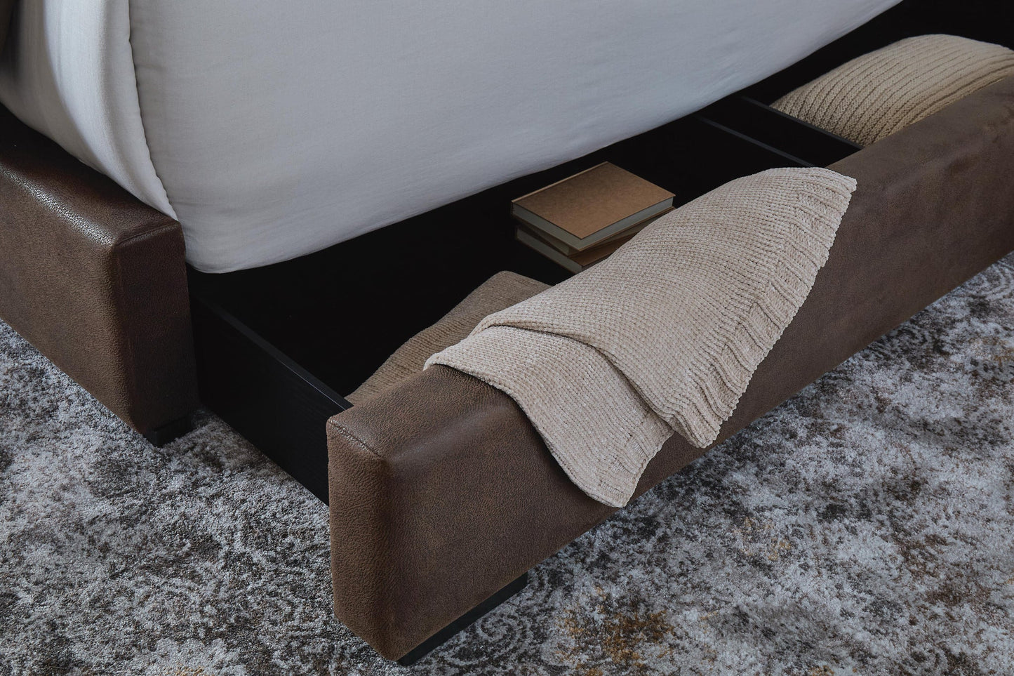 Lavernty Queen Upholstered Storage Bed