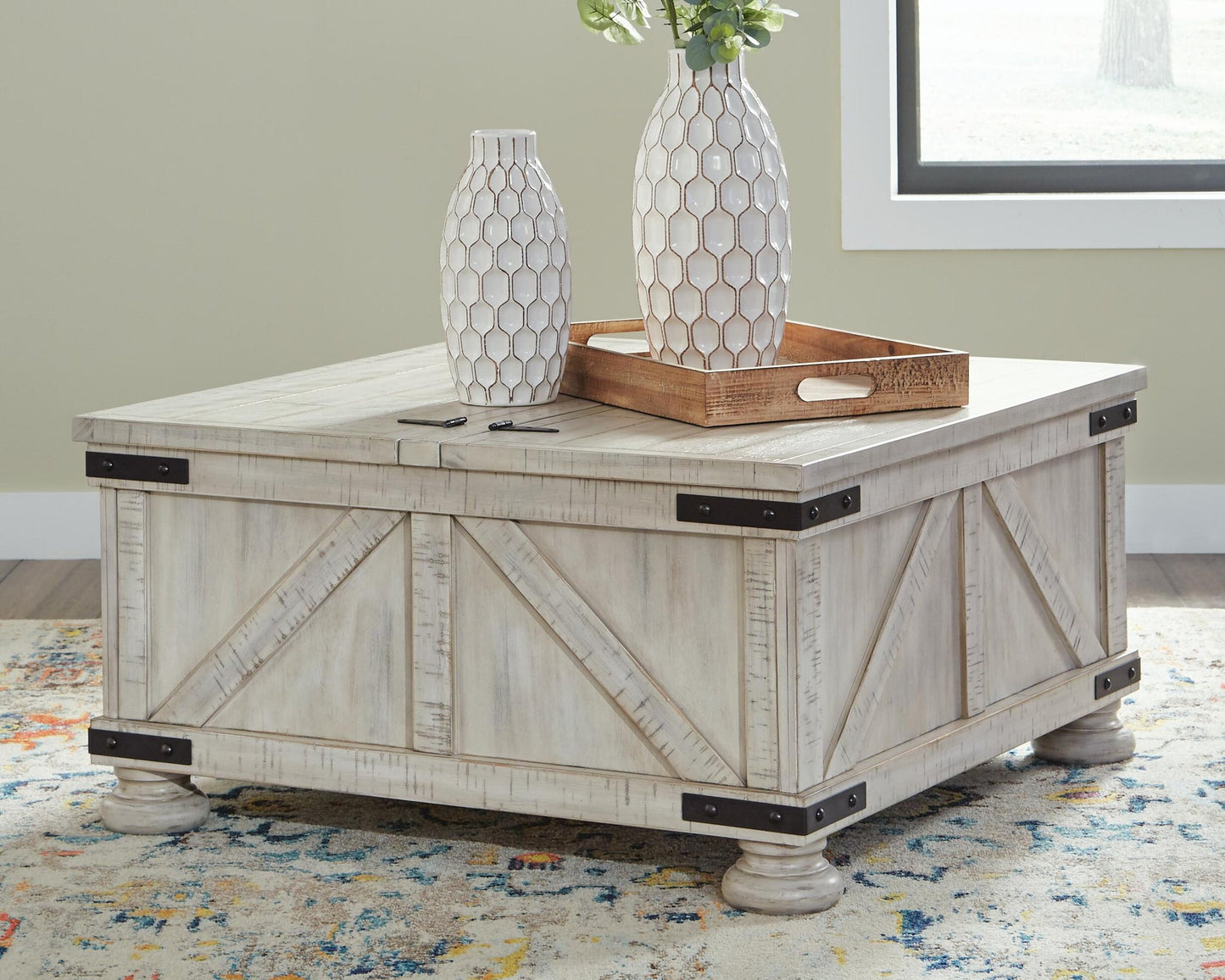Carynhurst Cocktail Table with Storage
