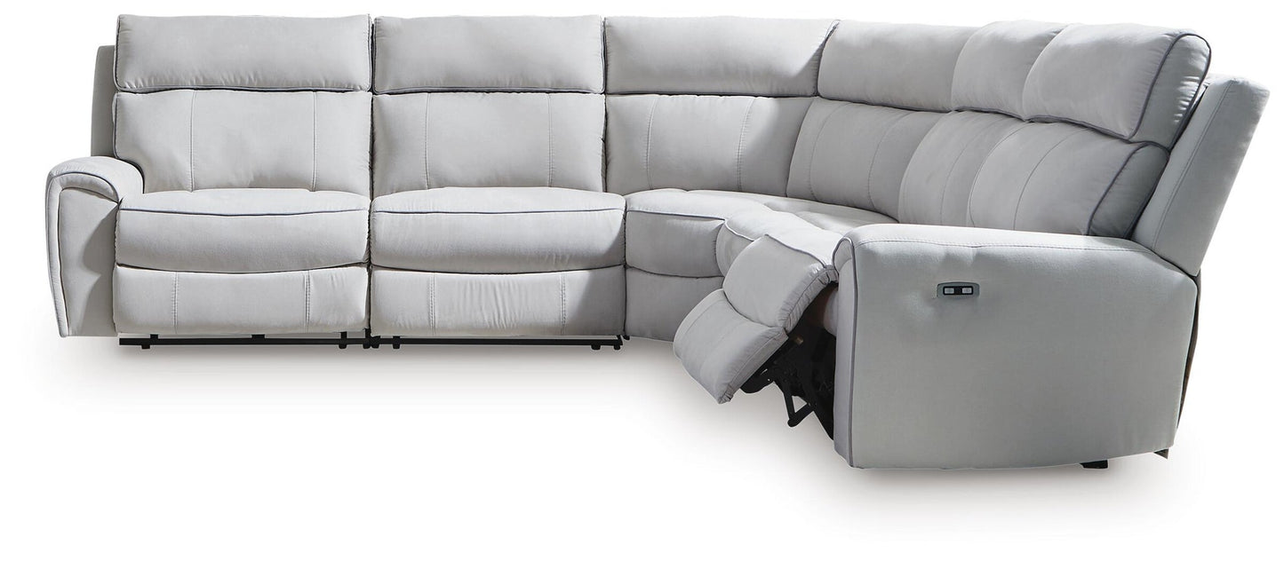 Social Pointe 5-Piece Power Reclining Sectional