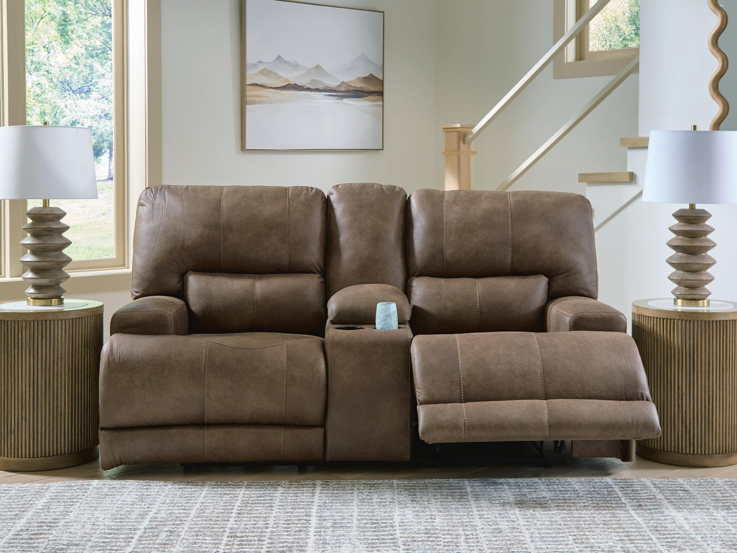 Beckley Place PWR REC Loveseat/CON/ADJ HDRST