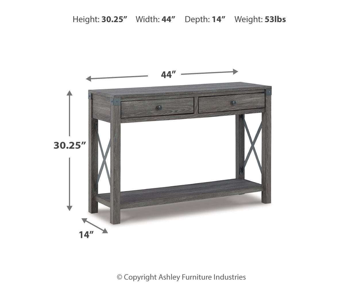 Freedan Console Sofa Table