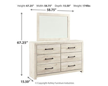 Load image into Gallery viewer, Cambeck Dresser and Mirror
