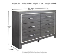 Load image into Gallery viewer, Lodanna King Panel Bed with Dresser
