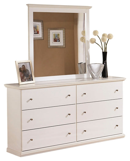 Bostwick Shoals Twin Panel Bed with Mirrored Dresser and Chest