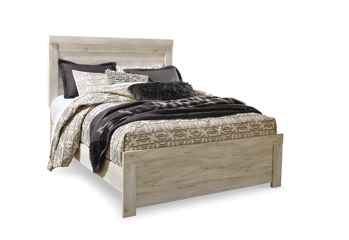 Bellaby Queen Panel Bed with Mirrored Dresser