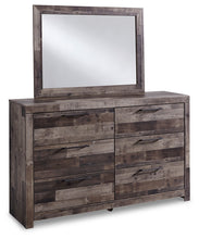Load image into Gallery viewer, Derekson Queen/Full Panel Headboard with Mirrored Dresser and 2 Nightstands
