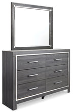 Load image into Gallery viewer, Lodanna Queen Panel Bed with Mirrored Dresser
