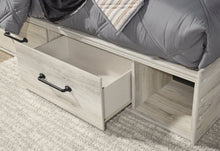 Load image into Gallery viewer, Cambeck Twin Panel Bed with 4 Storage Drawers with Mirrored Dresser
