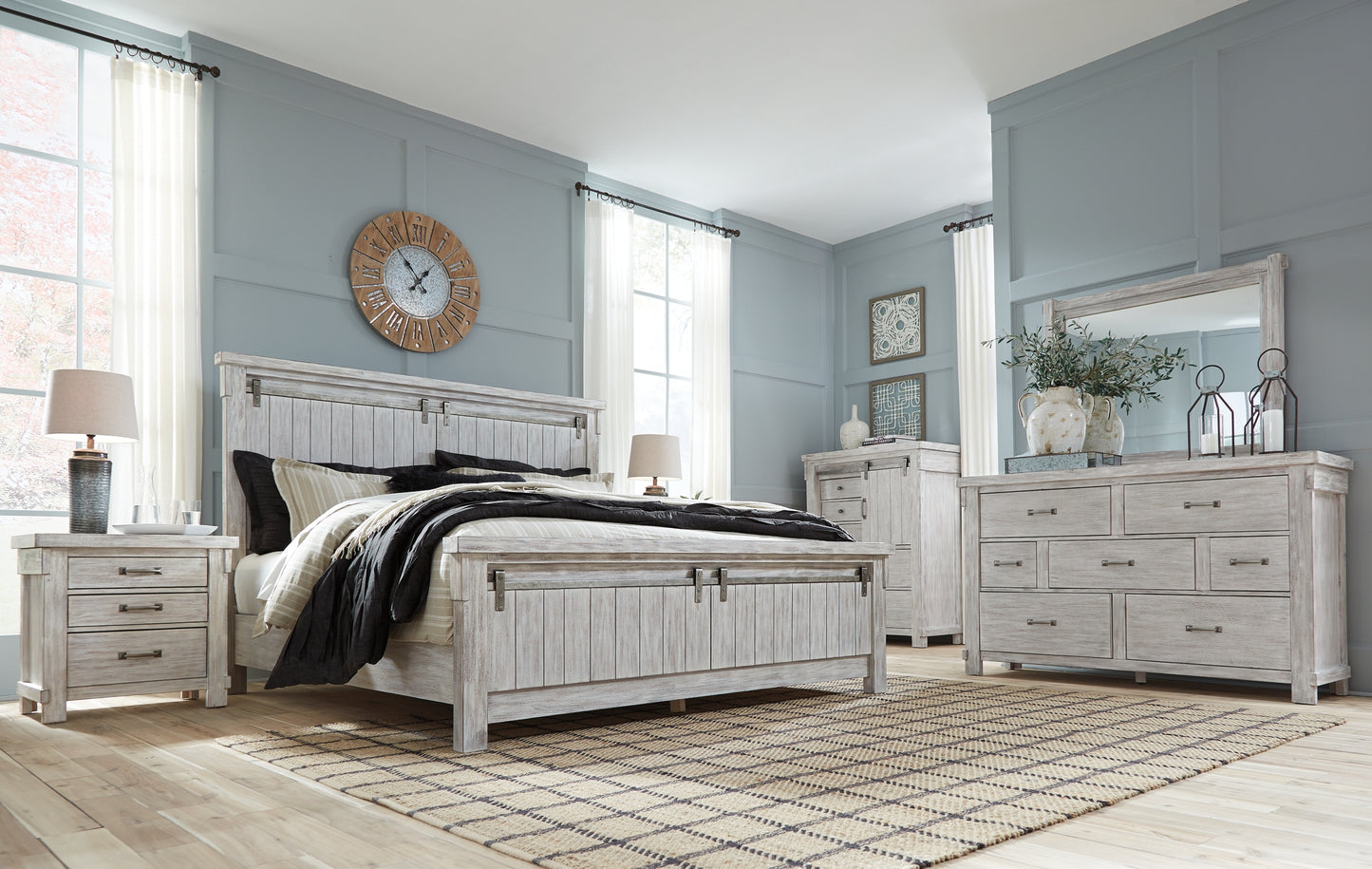 Brashland  Panel Bed With Dresser