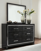 Load image into Gallery viewer, Kaydell King Panel Bed with Storage with Mirrored Dresser
