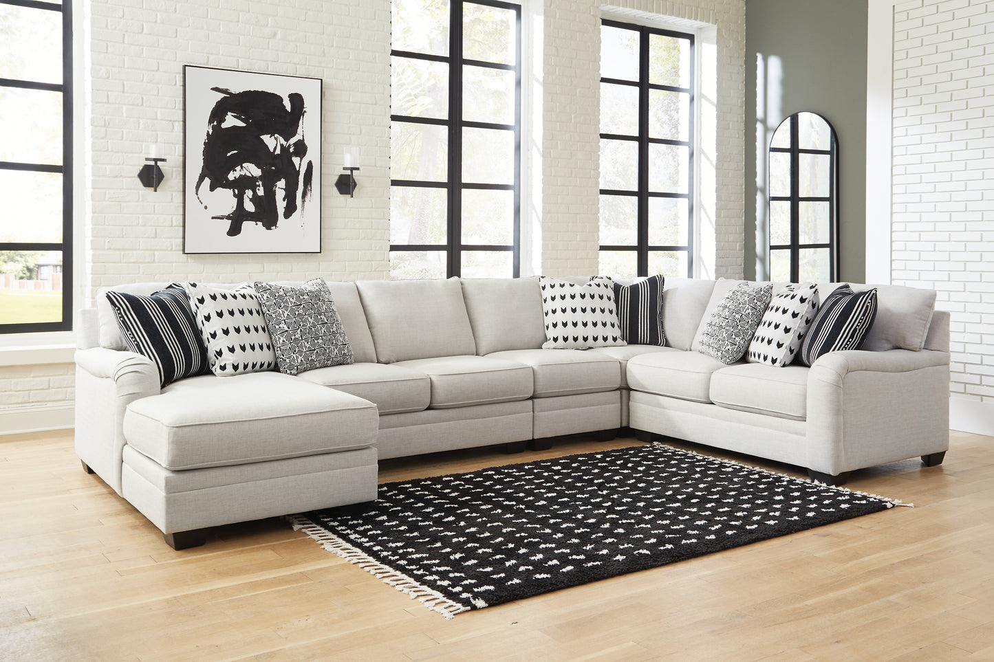Huntsworth 5-Piece Sectional with Ottoman